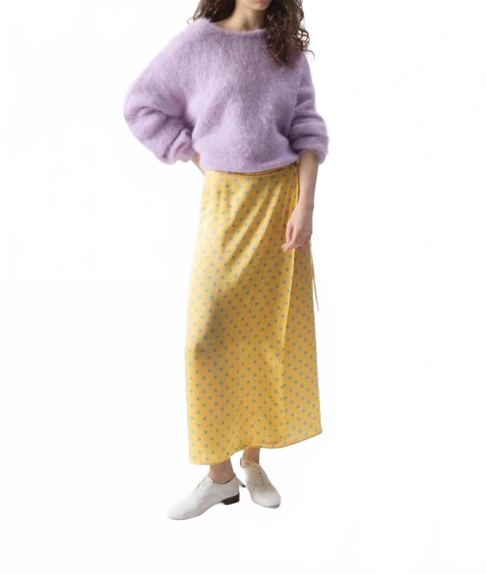 NEW AMERICAN VINTAGE women's bovalow skirt in yellow